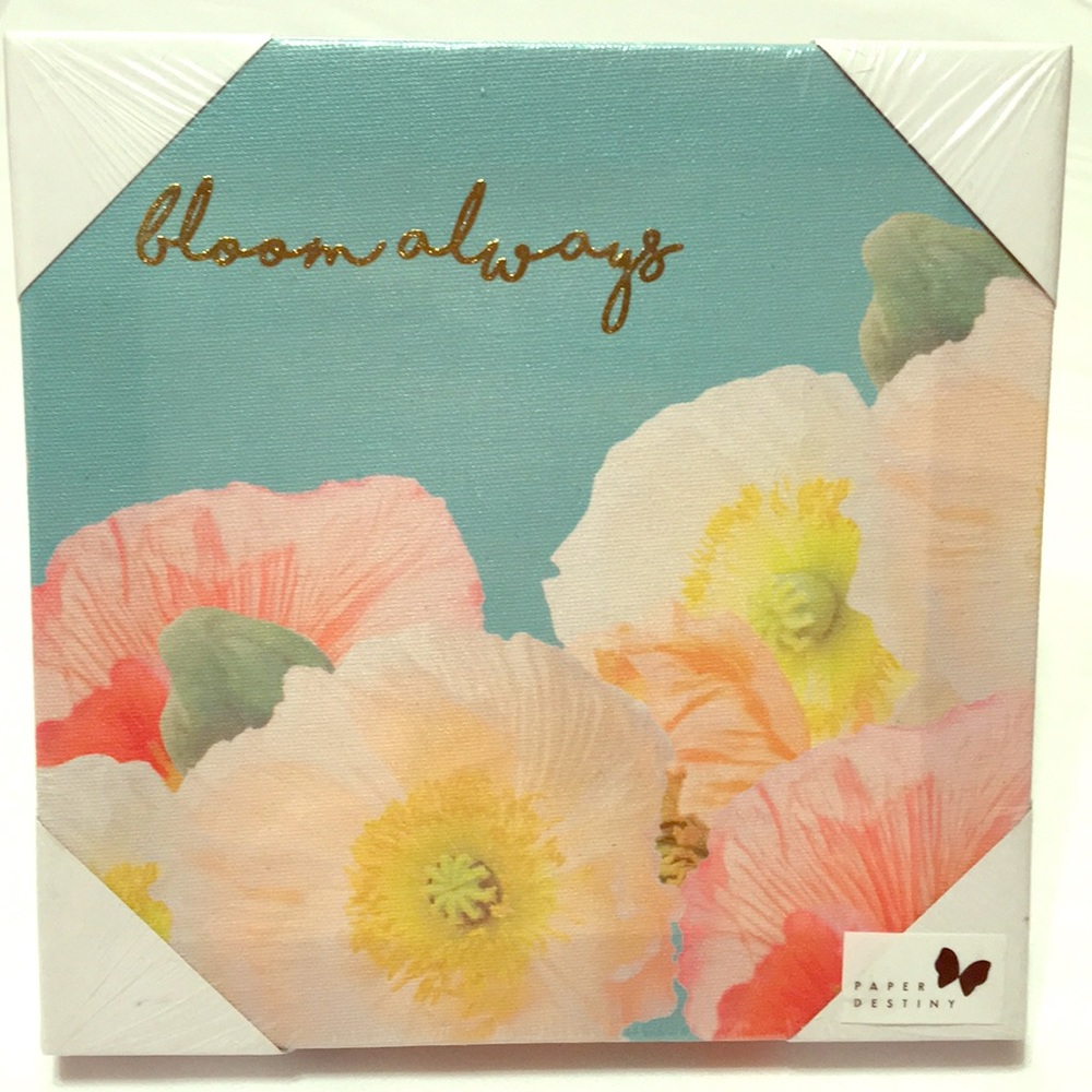 ❤️ 8” x 8” Canvas Art - bloom always 🌸